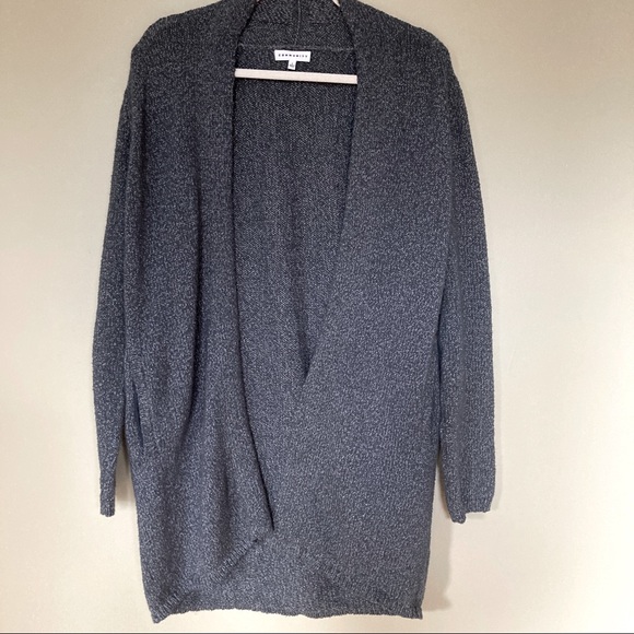 Community Sweaters - COMMUNITY Vetus Blue Grey Long Cardigan EUC